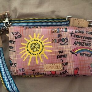 Consuela Multicolor Graphic Clutch